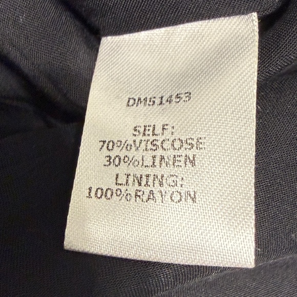 Dance & Marvel Linen Blend Pinstriped Mini Skirt - Picture 3 of 3